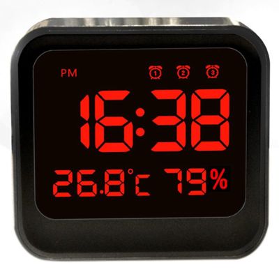 【Worth-Buy】 Jeyl นาฬิกาปลุก Led นาฬิกาหัวเตียงขับเคลื่อนแบบ Usb พร้อมอุณหภูมิการปรับอัตโนมัติ/นาฬิกาปลุกเครื่องเตือนความชื้น ℉/℃ สนุก