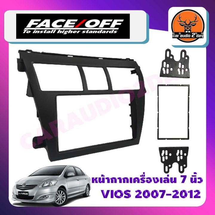 หน้ากากจอแอนดรอย7นิ้ว2din-toyota-vios-2007-2008-2009-2010-2011-2012-2013สีดำด้าน-หน้ากากวิทยุ-2din-vios-หน้ากากวีออส