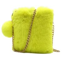 ▪❄ Faux Fur Purse for Women Fluffy Evening Bags Small Cute Crossbody Bag Cosmetic Bag Handbags