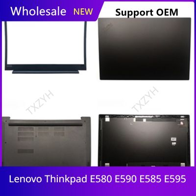 Original For Lenovo Thinkpad E580 E590 E585 E595 Laptop LCD back cover Front Bezel Hinges Palmrest Bottom Case A B C D Shell