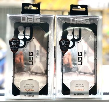 UAG Plasma เคสใส/ชา เคส iPhone14 iPhone14Pro iPhone14Plus iPhone14Promax เคสกันกระแทก เคสUAG เคสกันกระแทกกันมุม ขอบข้างยางดำหลังใส โลโก้ UAG สีเงิน หลังแข็ง