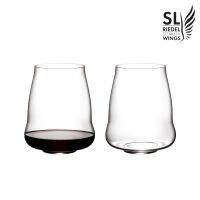 Riedel SL Stemless Wings Pinot Noir/Nebbiolo 2pcs แก้วไวน์ปิโนต์นัวร์ แก้วไวน์เนบบิโอโล แก้วไวน์แดง