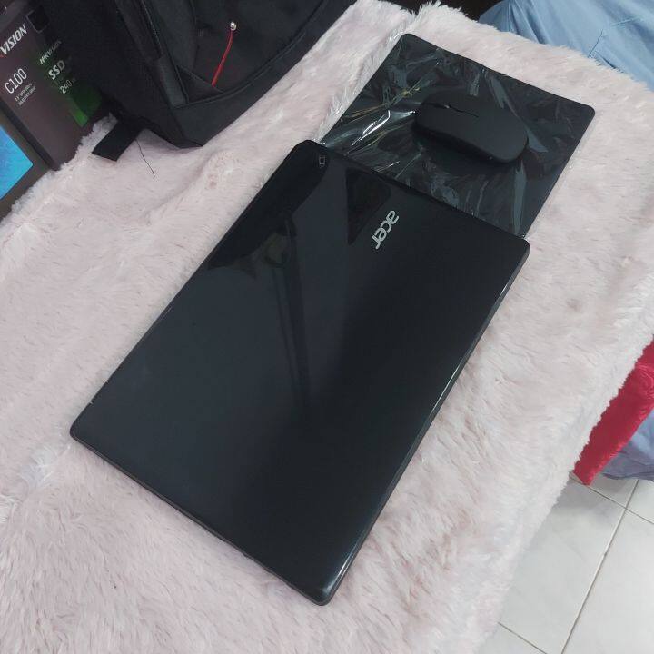 โน๊ตบุ๊คมือสอง-ราคาถูก-notebook-acer-e5-411-quad-core-ram4g-ssd256gใช้งานลื่นๆ-hdd500g-พร้อมใช้งาน-แบตเตอรีใหม่-ฟรีของแถม4รายการ