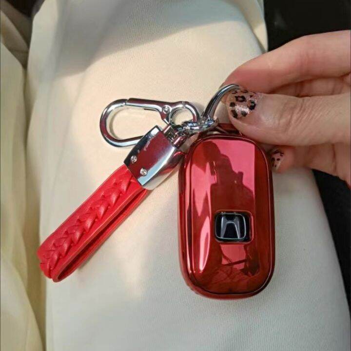 ychic-tpu-pc-honda-key-cover-honda-โลหะผสม-keychain-pendant-ที่ใส่กุญแจ-keyfob-เคสสำหรับ2022-honda-11th-generic-civic