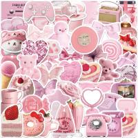 10/30/50pcs Cute Pink Kids Sticker Aesthetic Toys INS Style Kawaii Bear Decals For Girls DIY Stationery Phone Laptop Luggage Car Stickers