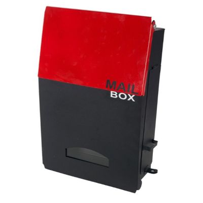 สินค้าใหม่ Mail Box ตู้จดหมาย Two Tone Tower สีแดง-ดำ ตู้รับจดหมาย ขนาด 34 x 23.5 x 11.5 ซม. ตู้จดหมายสวยๆ