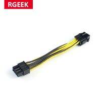 RGEEK 10CM PCIe 6pin to 8pin Adapter  PCI-e 6-pin Male to 8-pin Female Converter for PCI Express 8pin powered GPU Video Card Cables