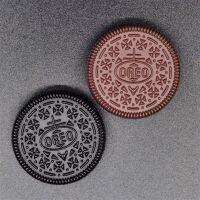 HSNNG ของเล่นนิ้วมือ Oreo สปินเนอร์ โลหะผสมอัลลอยด์ ของเล่นแบบหมุนได้ ของขวัญวันคริสต์มาส