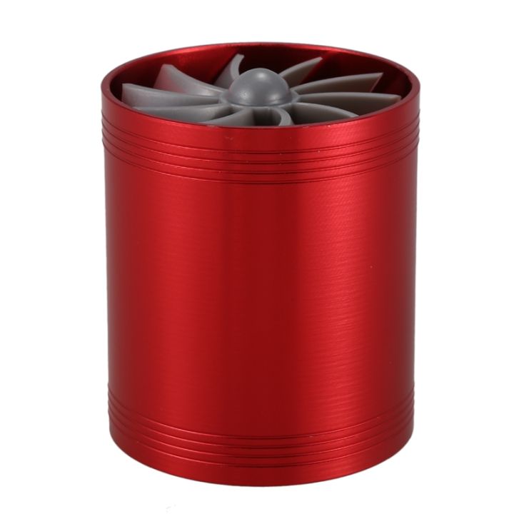 double-turbine-turbo-charger-air-intake-gas-fuel-saver-fan-for-car-red