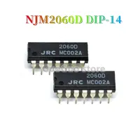 5Pcs Original JRC 2060D DIP-14 NJM2060D JRC2060D DIP14 Quad การดำเนินงานเครื่องขยายเสียง IC ใหม่ Original