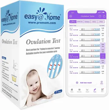  Easy@Home Ovulation Test Strips (50-Pack), FSA Eligible  Ovulation Predictor Kit, Powered by Premom Ovulation Calculator iOS and  Android APP, 50 LH Tests : Health & Household