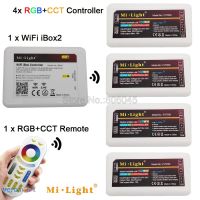 【☑Fast Delivery☑】 yulibu74040703 Miboxer Rgbct Rgbcool Whitewarm ตัวควบคุมไฟ Led Dc12-24v สีขาวรองรับ Wifi ควบคุม2.4G Rf ไร้สาย4โซน