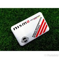 แผ่นเพลท nismo ทำจากอลูมิเนียม กว้าง8cm สูง5cm