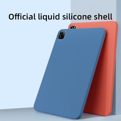 【DT】 hot  for iPad Mini 6 8.3 Liquid Silicone Case Shockproof Full Cover Shell for Apple iPad Air 4 Air 5 10.2 9th 8th Case Pro 11 12.9