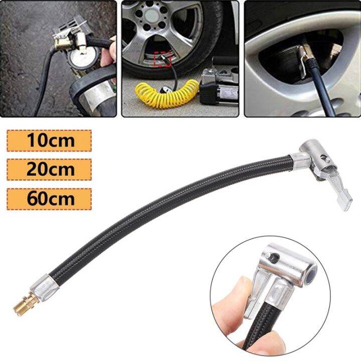 Bike Motorcycle Car Tire Air Hose Inflatable Inflation Hose Connector