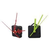 2 Pcs Wall Clock Quartz Movement Mechanism Silent Mode DIY Repair Replace Parts Kit Home Decorations - Red &amp; Green