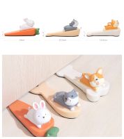 Safety Protector Cute Cartoon Silicone Figure Door Stopper Wedge Door Jam Catcher Block Guard Home Office Protectors