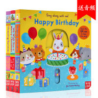 English original genuine sing along with me nursery rhyme mechanism book operation book classic nursery rhyme 3 sets of childrens English Enlightenment interesting toy book happy birthday paperboard book