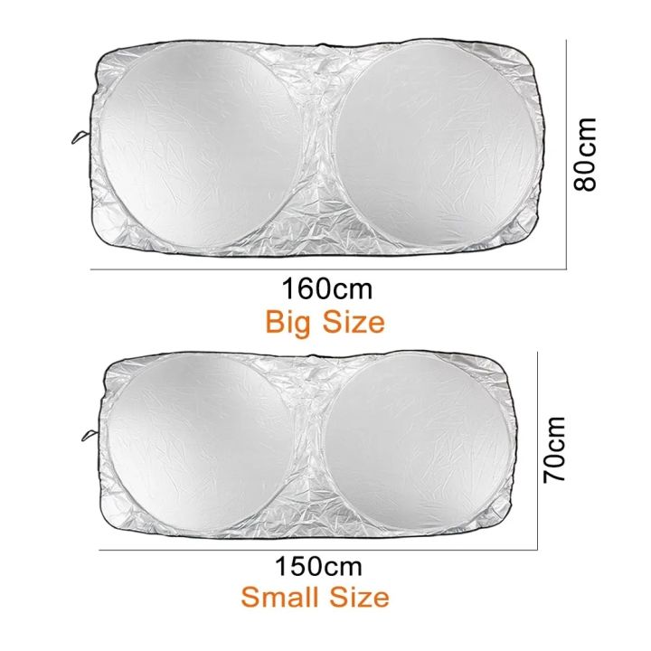 sun-shade-ม่านบังแดดด้านหน้ารถยนต์ซิลเวอร์โค้ทแบบสปริงทรงแว่นตา-สำหรับ-รถไฟฟ้า-byd