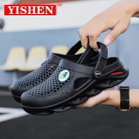 YISHEN Sandals Men Clogs Summer Beach Sandals Slip-On EVA Injection Garden Shoes Sports Slipper Outdoor Wading Shoes For Men