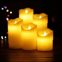 1pc Led Simulation Tearing Swing Electronic Candle Lights Home Use Smokeless Lighting Birthday Hotel Wedding Decoration