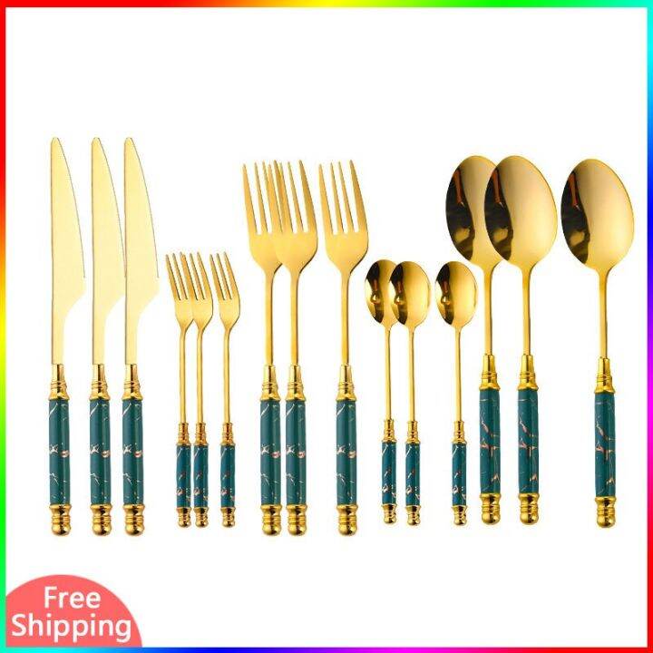 gold-dinnerware-set-stainless-steel-tableware-cutlery-fork-knife-spoon-flatware-set-ceramic-handle-travel-kitchen-silverware-50-flatware-sets