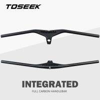 TOSEEK Mtb Handlebars และ Stem 28.6Mm-17องศา Carbon Integrated Handlebar สำหรับจักรยานเสือภูเขาจักรยาน660/680/700/720/740/760/780/800x7 0/80/90/100มม.ชิ้นส่วนอะไหล่รถยนต์