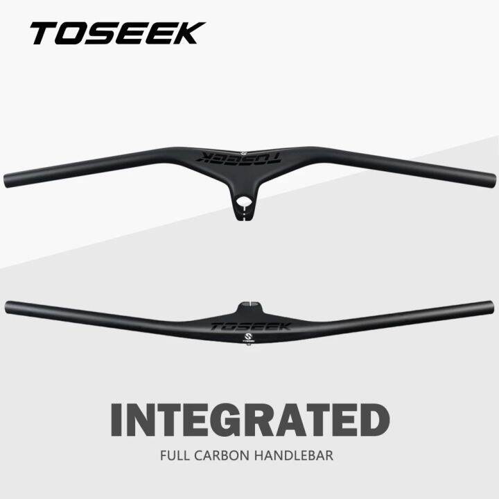 TOSEEK Mtb Handlebars และ Stem 28.6Mm17องศา Carbon Integrated