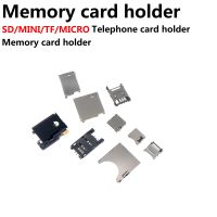 20pcs SD/MINI/TF/SIM/MICRO Card Holder Card Slot Card Holder Mobile Phone Memory Card Holder With Self-Elastic Long Short Body