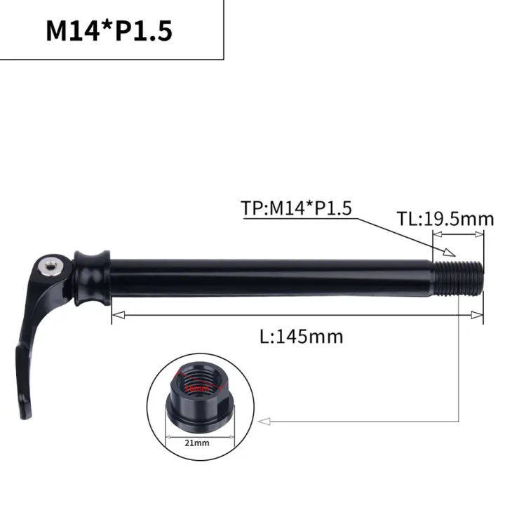 thumbnail image 2 of Bicycle Front Hub Thru Axle Boost 15x100mm Mountain Bike Fork Axle Skewer For Fox Fork Sc32 34 36 M14p15 L145mm Tube Shaft 2 of 11