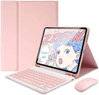 เคสคีย์บอร์ด3 IN 1 iPad Mini 6 (รุ่น6th) พร้อมเมาส์ iPad Mini 2021 Ipad 10 Gen 10.9ที่วางดินสอแป้นพิมพ์บลูทูธไร้สายที่สามารถถอดออกได้กรอบอัจฉริยะเป็นหนังแบบบาง