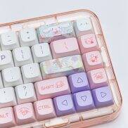 Xda Hồ Sơ phím cơ PBT 130 Phím Thiết Lập Cho Cherry MX Trắng Keycap DIY