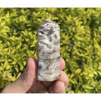 1 Piece Natural Druzy Agate Tower for healing and meditation