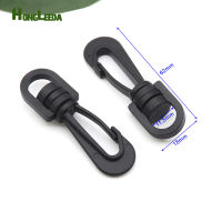 40pcslot HLDB001F black POM plastic spring snap clip hooks carabiner paracord strap hooks rotary hooks. swivel snap hook