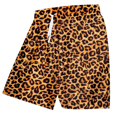 OGKB New Casual Shorts Homme New Gyms Animal 3D Print Leopard Harajuku Big Size Beach Shorts Homme Summer Short Trousers