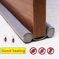 1Pc Twin Door Draft Dodger Guard Stopper Energy Saving Protector Doorstop Home Decor Wind Dust Blocker Sealer Window Seam Cover Decorative Door Stops