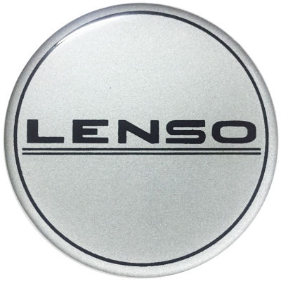 สติ๊กเกอร์ติดดุมล้อ สติ๊กเกอร์เรซินโลโก้  LENSO (เลนโซ่) ขนาด 60mm. 1 ชุดมี 4 ชิ้น