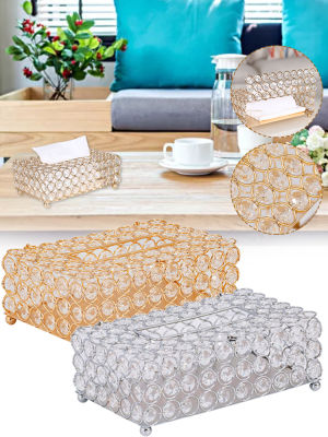 Crystal Tissue Box Crystal Facial Tissue Box Holder Crystal Cube Napkin Dispenser Bedroom Office Ho Cafe Coffee House Bar