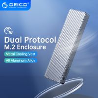 ORICO Dual Protocol M.2 SSD Case Support M2 NVMe SATA NGFF SSD Disk 10Gbps PCIe M Key 6Gbps M B Key USB C Hard Drive Enclosure