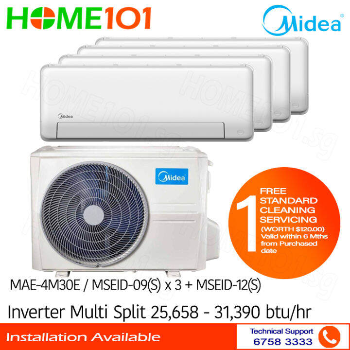 split 12000 inverter midea