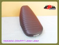 HONDA CHAPPY LB50 LB80 DOUBLE SEAT COMPLETE "DARK BROWN" with "BLACK" TRIM // เบาะ เบาะรถมอเตอร์ไซค์ สีน้ำตาลเข้า ขอบคิ้วสีดำ หนังพีวีซี สินค้าคุณภาพดี