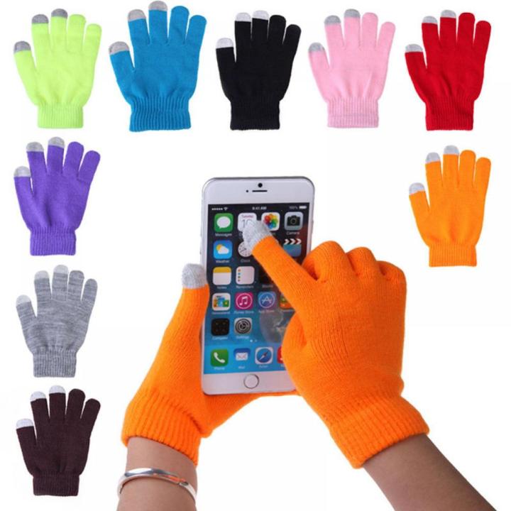 women-warmer-smartphone-adult-stretch-smart-full-finger-knit-solid-cotton-capacitive-mittens-gloves-touch-screen
