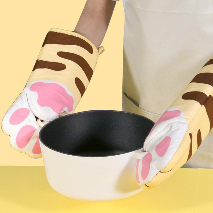 ถุงมือครัวคุณภาพสูงกันความร้อน-jvkisx-นวมกันลวกไมโครเวฟอุปกรณ์ถุงมือเตาอบเครื่องมือเครื่องอบอาหาร