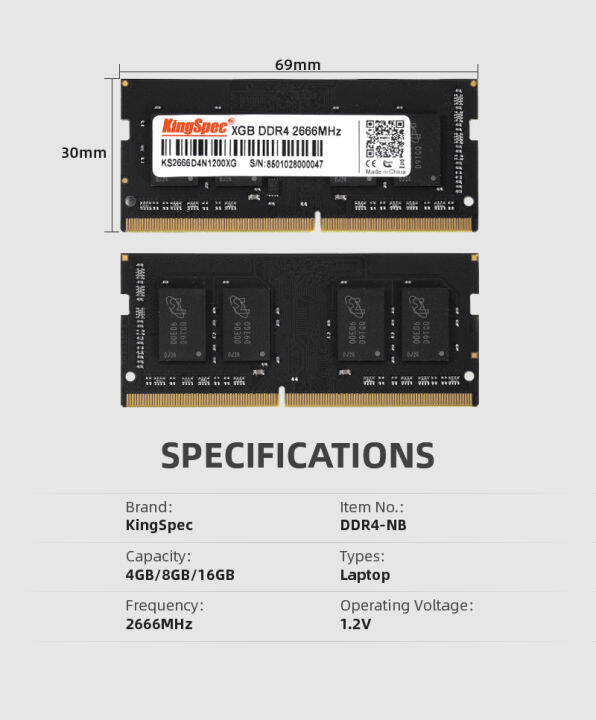 kingspec-หน่วยความจำ-ddr4-8gb-16gb-2666mhz-cl15-ddr4เกมแล็ปท็อป-sodimm