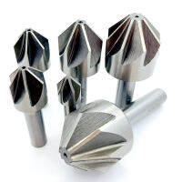 6-50มม. HSS 68ขลุ่ย90องศา Chamfer Countersink เจาะ Bits เครื่องมือ (681012.5141618202225303235404550มม.)