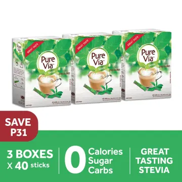 Pure Via Stevia Packet 40 Count, 1.4 oz