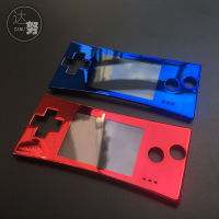 สีดำสีเงินสำหรับ GameBoy Micro เปลี่ยนฝาครอบด้านหน้าสำหรับ GBM GameBoy Micro System Front Case