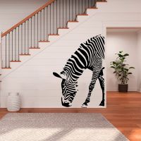 African Grassland Wild Animals Zebra Wall Sticker Vinyl Home Decor Living Room Bedroom Nursery Decoration Decals Wallpaper AA24