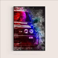 ♚☒❦โปสเตอร์และภาพพิมพ์ BMW M3 E30 M4ศิลปะภาพผนังภาพวาดผ้าใบประดับรถแข่งของเล่นสำหรับของประดับห้องนอนบ้าน