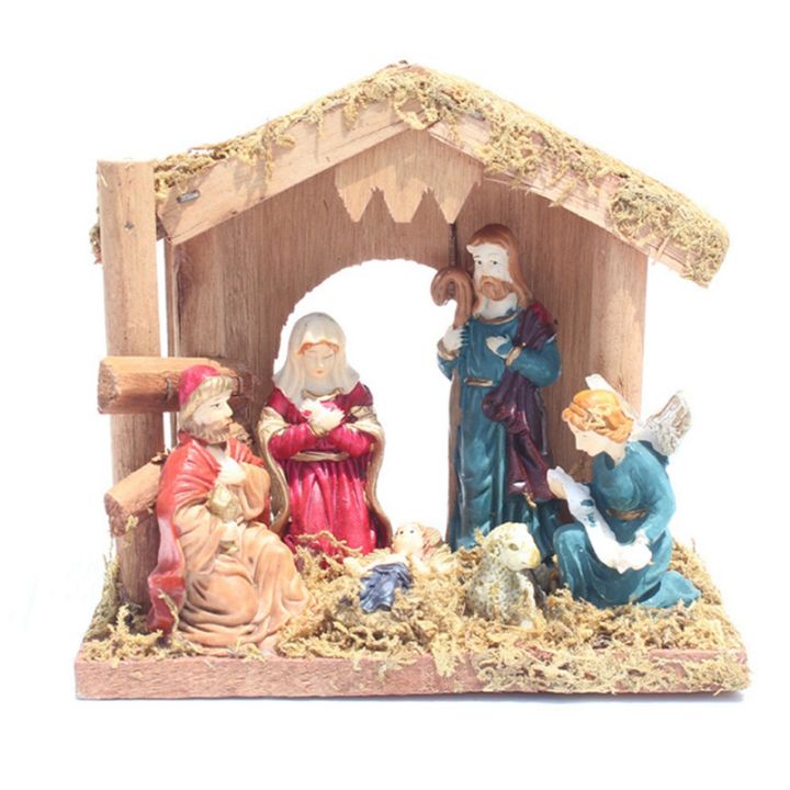 Nativity Manger Room Jesus Christmas Decoration Religious Figure ...